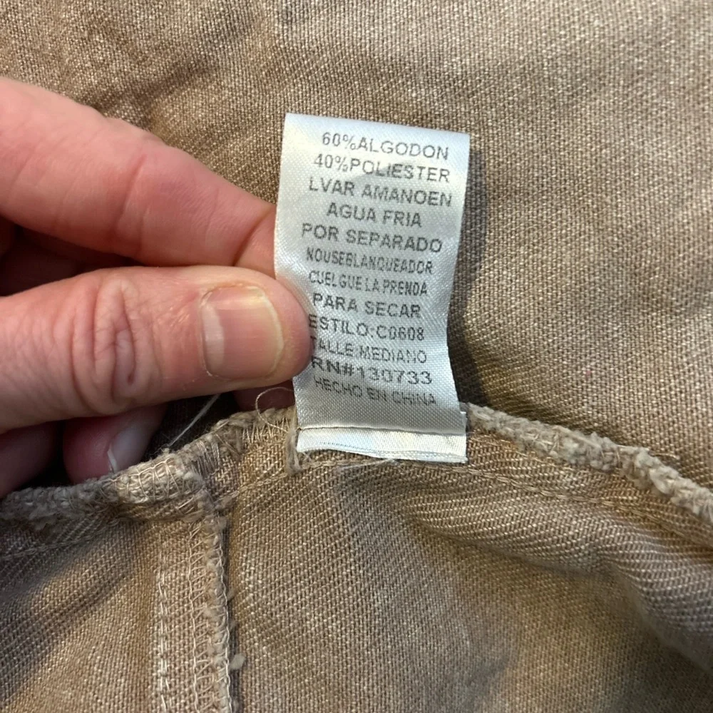 Umgee USA Tan Frayed Hem Shacket Button Front Boho Lagenlook jacket M